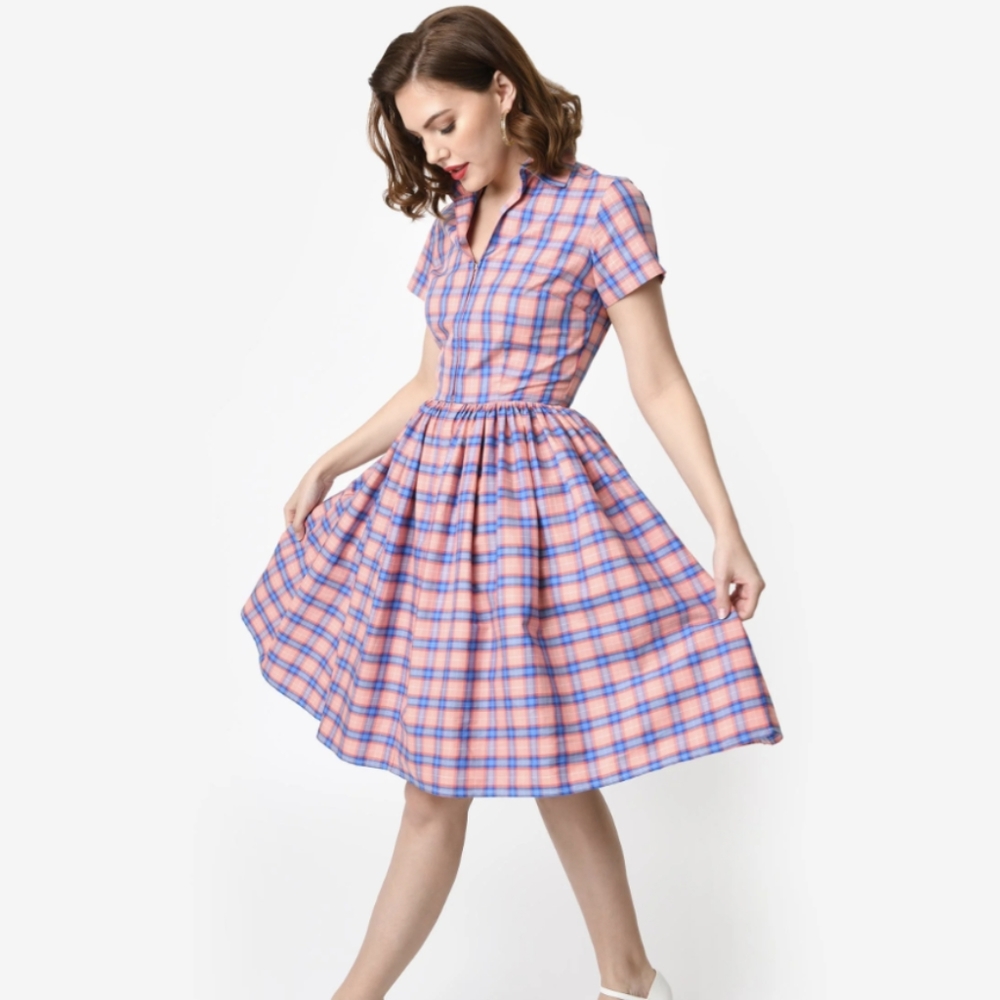 Bernie Dexter Plaid Dress NWT